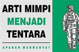 Mimpi Menjadi Tentara